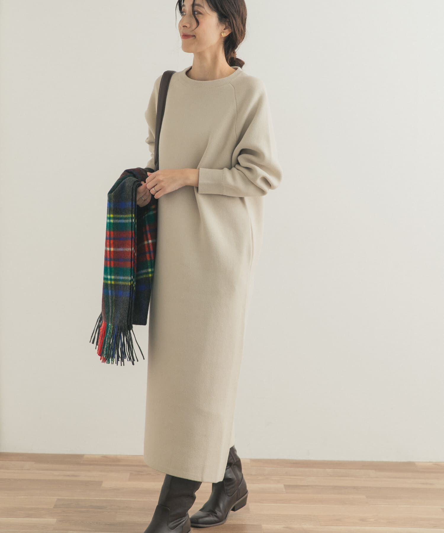 URBAN RESEARCH DOORS「スウェットライクニットワンピース」|ワンピース|