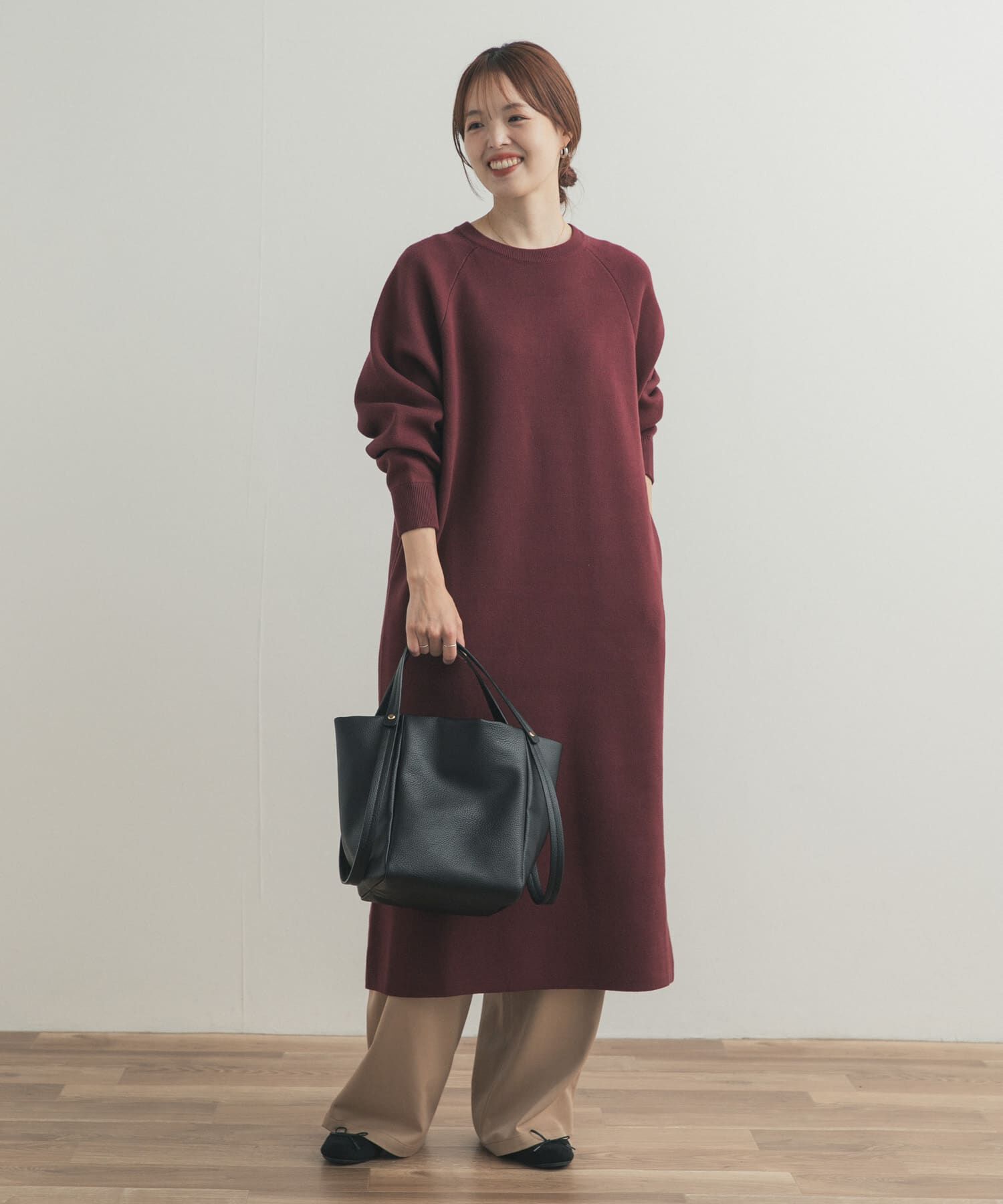 URBAN RESEARCH DOORS「スウェットライクニットワンピース」|ワンピース|