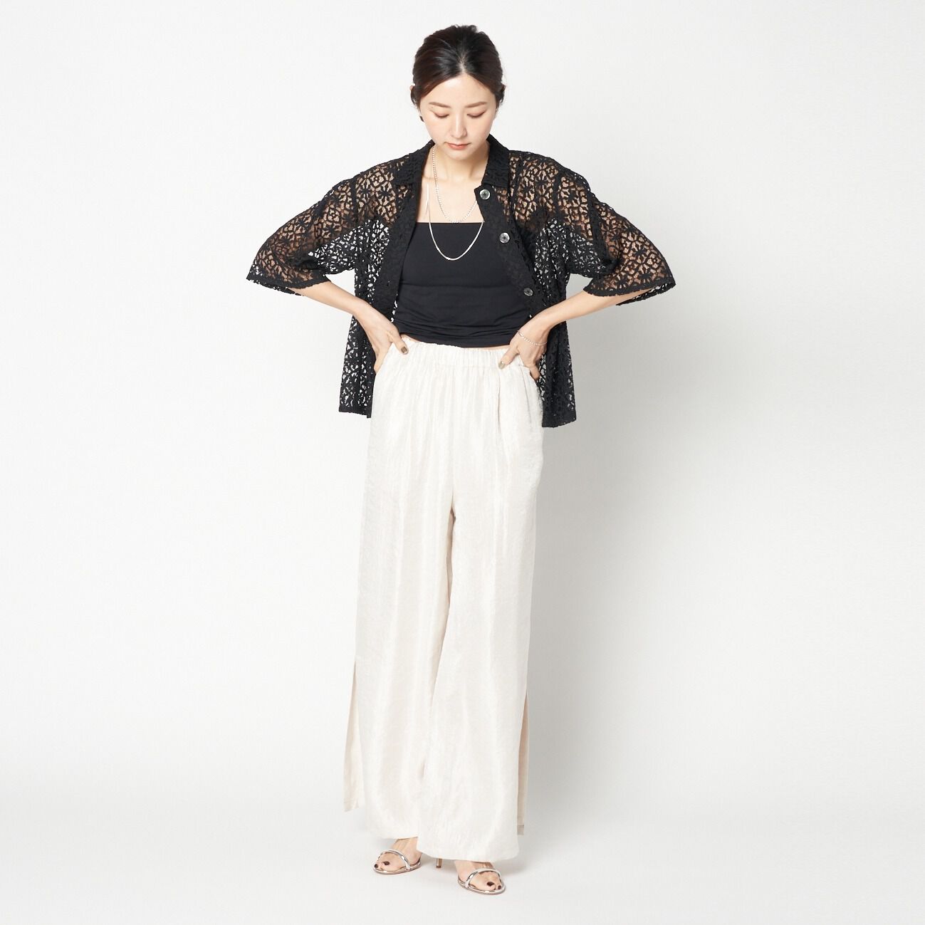 HELIOPOLE「HELIOPOLE LACE CUBAN SHIRT」|シャツ・ブラウス|