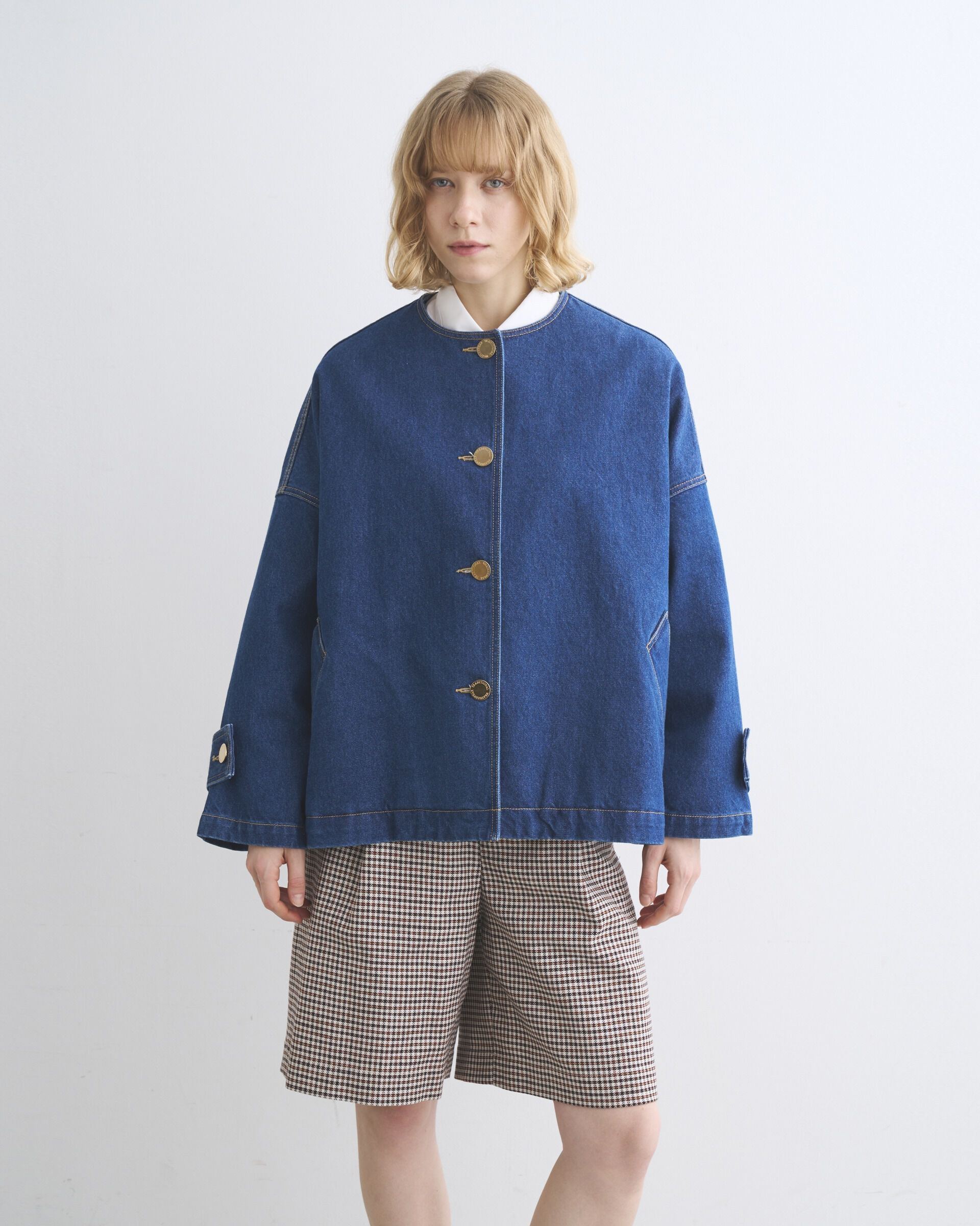 Traditional Weatherwear「MALTON NO COLLAR SHORT DENIM」|その他|