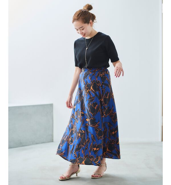 le.coeur blanc「IPEKER プリントフレアスカート」|フレア|