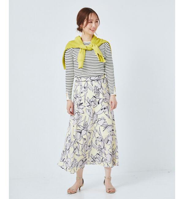 le.coeur blanc「IPEKER プリントフレアスカート」|フレア|