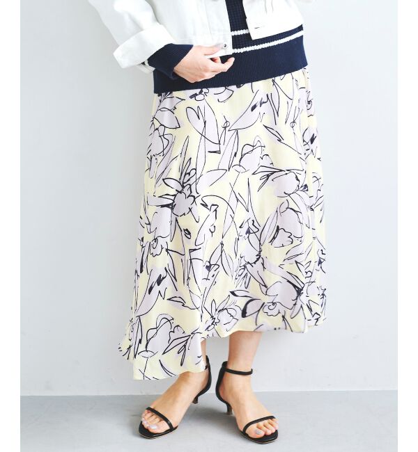 le.coeur blanc「IPEKER プリントフレアスカート」|フレア|