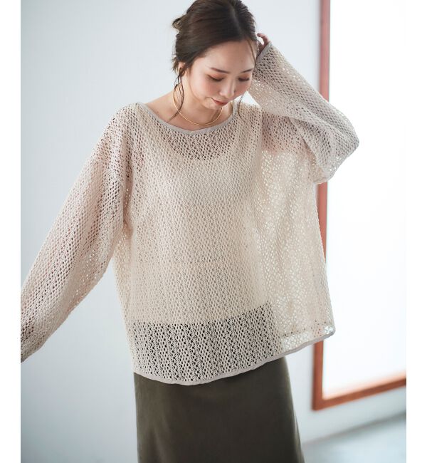 le.coeur blanc「クロシェ風レースプルオーバー」|プルオーバー|