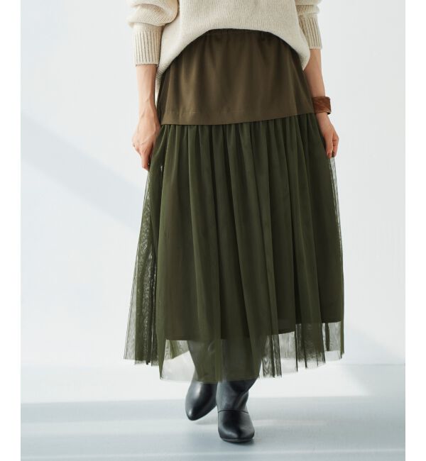 le.coeur blanc「チュールキリカエスカート」|スカート|
