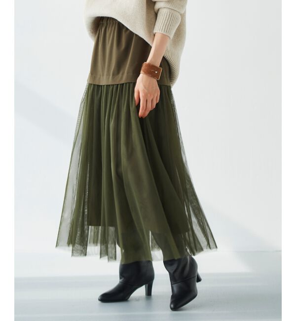 le.coeur blanc「チュールキリカエスカート」|スカート|