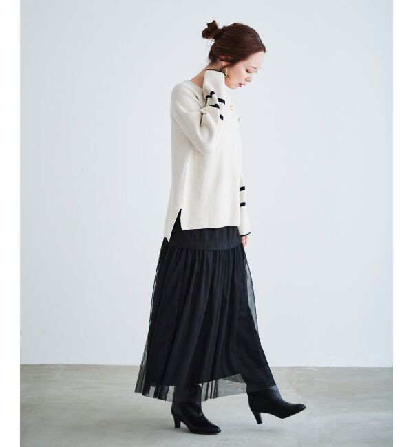 le.coeur blanc「チュールキリカエスカート」|スカート|