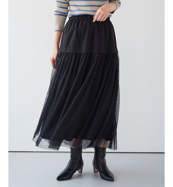 le.coeur blanc「チュールキリカエスカート」|スカート|