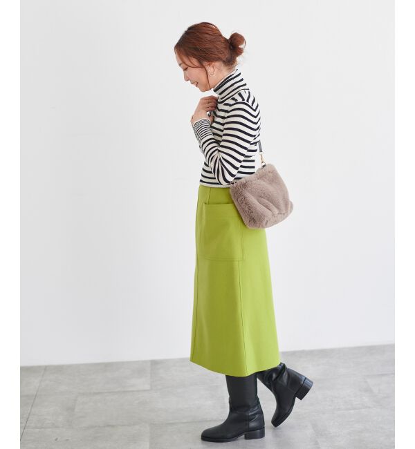 le.coeur blanc「ジャージーメルトントラペーズスカート」|スカート|