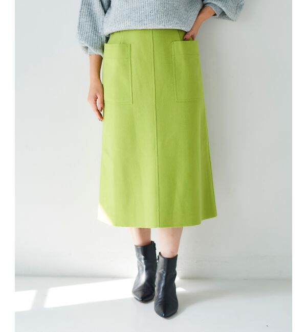 le.coeur blanc「ジャージーメルトントラペーズスカート」|スカート|