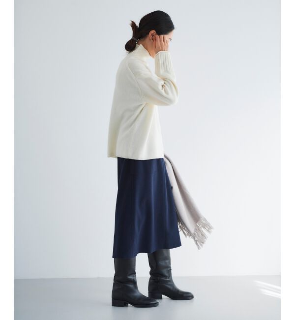 le.coeur blanc「ジャージーメルトントラペーズスカート」|スカート|