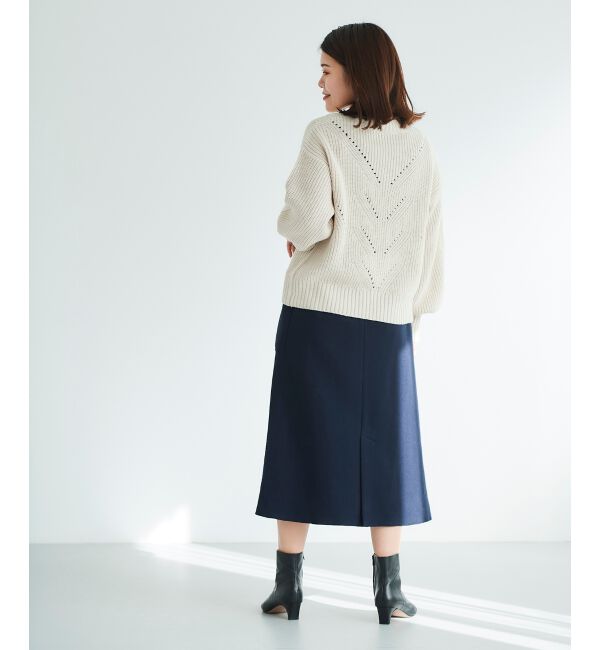 le.coeur blanc「ジャージーメルトントラペーズスカート」|スカート|