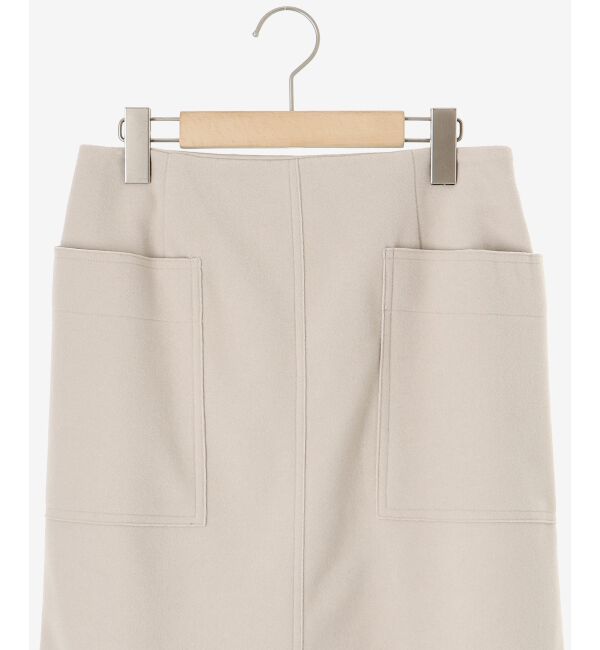 le.coeur blanc「ジャージーメルトントラペーズスカート」|スカート|