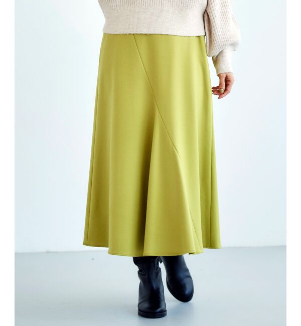 le.coeur blanc「《手洗い可能》カシミヤタッチフレアスカート」|フレア|