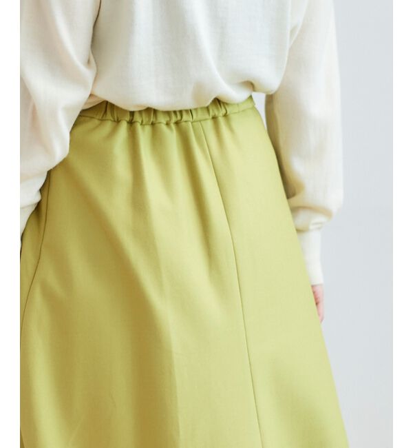 le.coeur blanc「《手洗い可能》カシミヤタッチフレアスカート」|フレア|