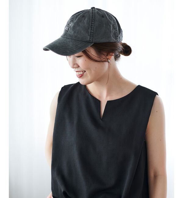 le.coeur blanc「ピグメント加工モチーフCAP」|キャップ・キャスケット|