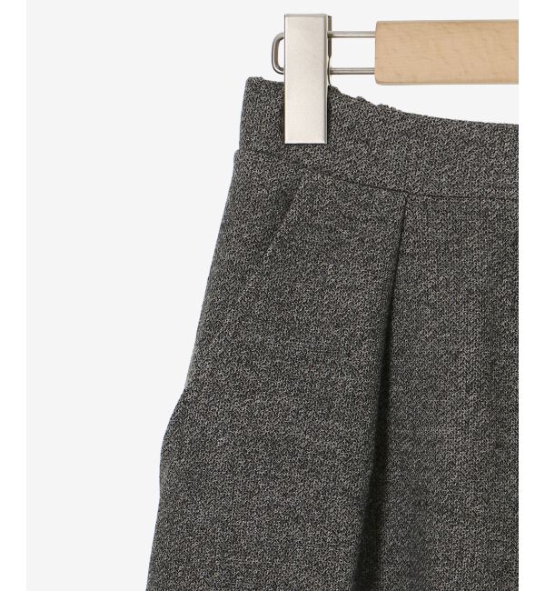 le.coeur blanc「ウォッシャブルツイードライクタックワイドクロップドパンツ」|その他|