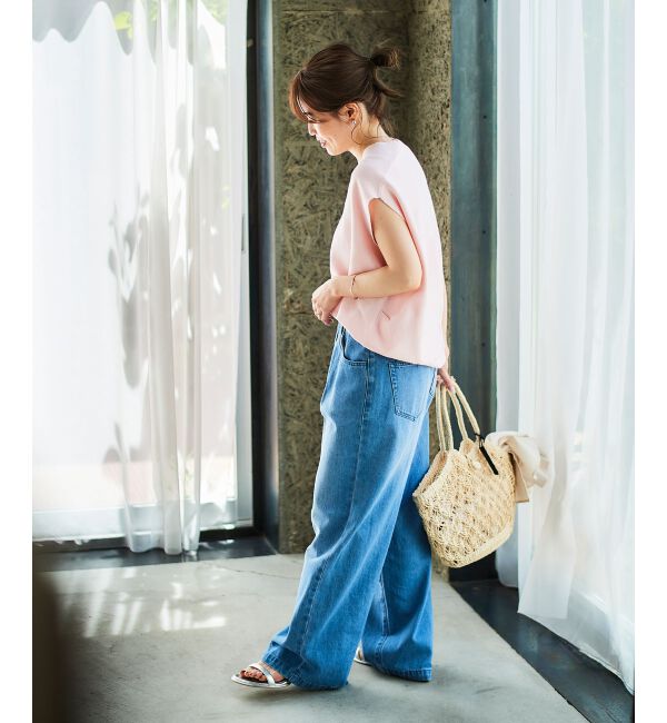 le.coeur blanc「《手洗い可能》ガーターアミコクーンシルエットニット」|ニット・セーター|