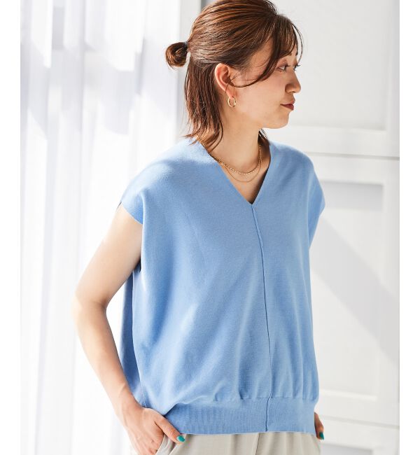 le.coeur blanc「《手洗い可能》ガーターアミコクーンシルエットニット」|ニット・セーター|