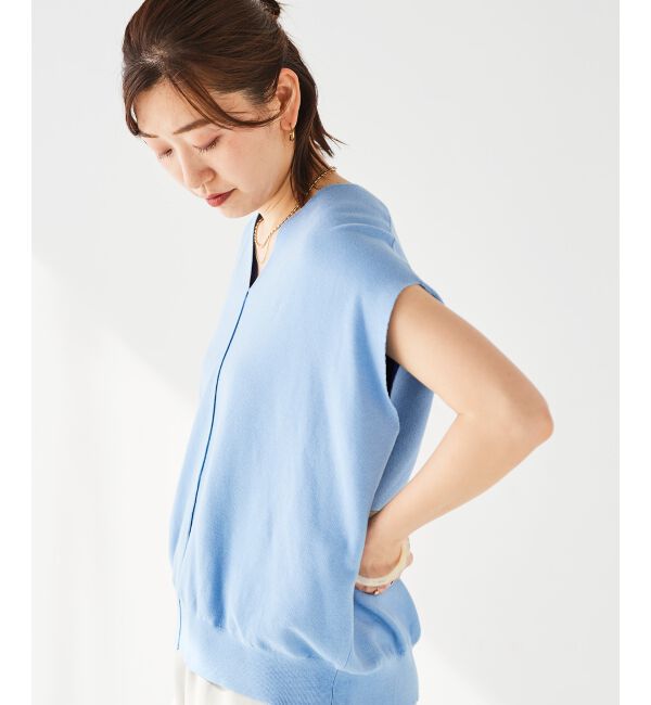 le.coeur blanc「《手洗い可能》ガーターアミコクーンシルエットニット」|ニット・セーター|