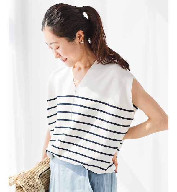 le.coeur blanc「《手洗い可能》ガーターアミコクーンシルエットニット」|ニット・セーター|