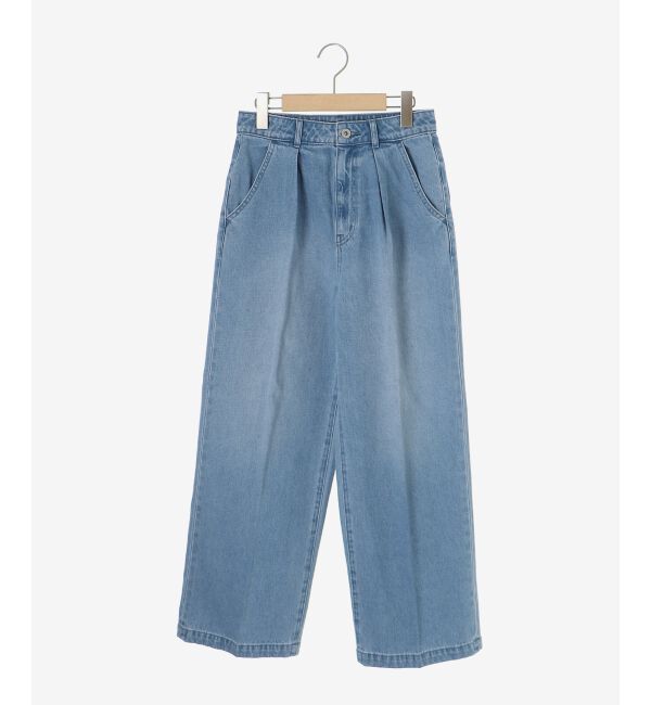 le.coeur blanc「タックワイドデニム」|デニム|