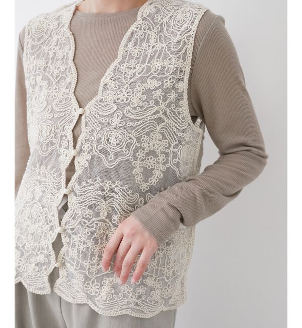 le.coeur blanc「《手洗い可能》シアーリブロングスリーブTシャツ」|Tシャツ・カットソー|