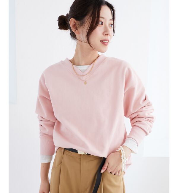 le.coeur blanc「《手洗い可能》シアーリブロングスリーブTシャツ」|Tシャツ・カットソー|