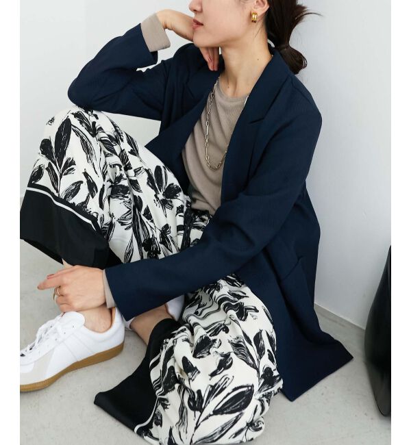 le.coeur blanc「《手洗い可能》シアーリブロングスリーブTシャツ」|Tシャツ・カットソー|