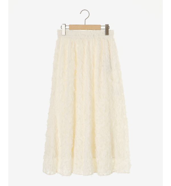 le.coeur blanc「《手洗い可能》カットジャガードギャザースカート」|スカート|