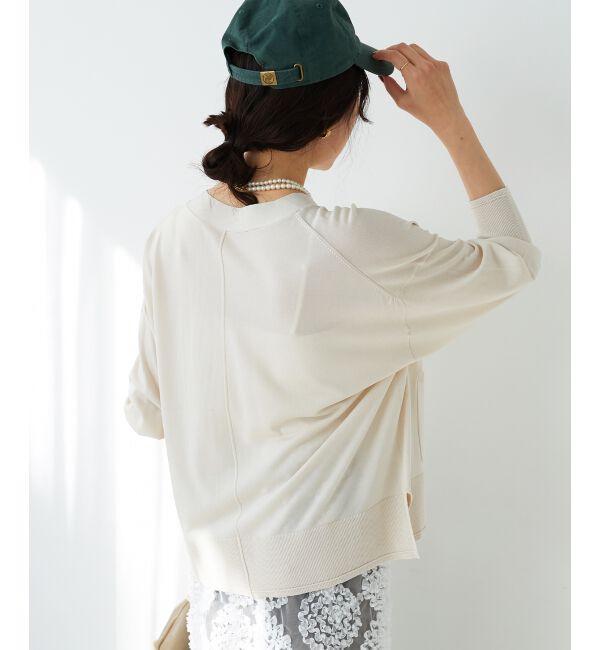  「《手洗い可能》ハイゲージVネックカーディガン」|カーディガン|