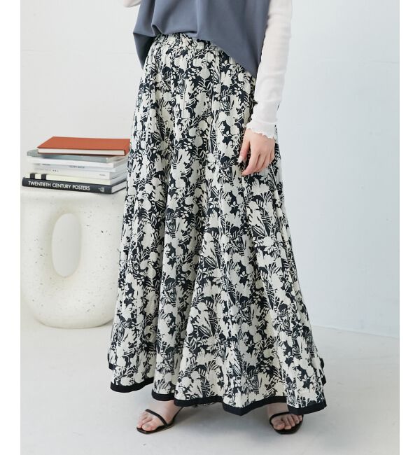  「《手洗い可能》Fanaka別注バイカラーフラワースカート」|スカート|