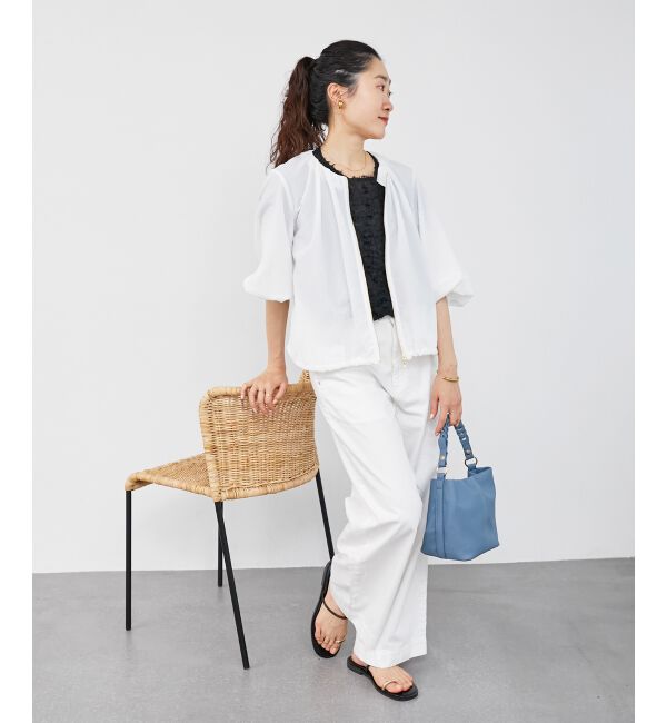  「《手洗い可能》カラミタンブラーランタンスリーブブルゾン」|ブルゾン・スタジャン|