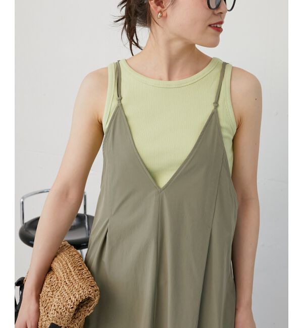 le.coeur blanc「《WEB限定アイテム》Basicテレコタンクトップ」|タンクトップ|