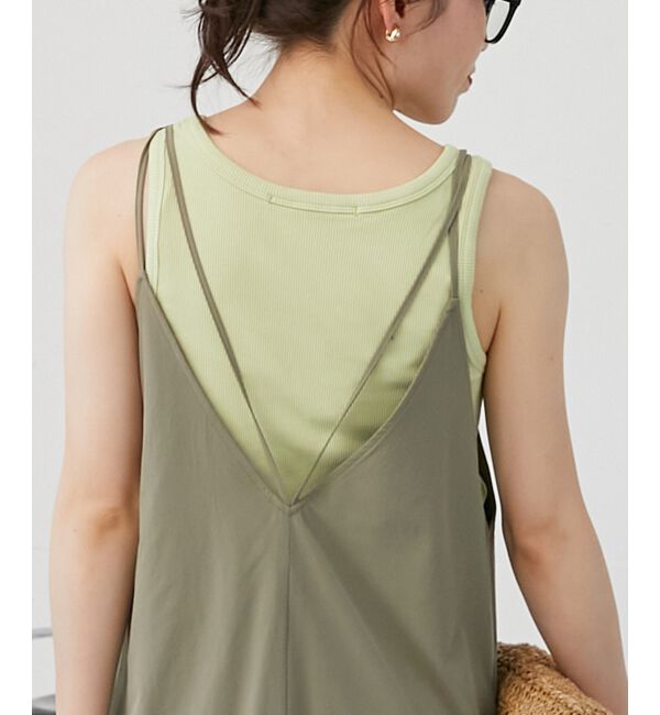 le.coeur blanc「《WEB限定アイテム》Basicテレコタンクトップ」|タンクトップ|