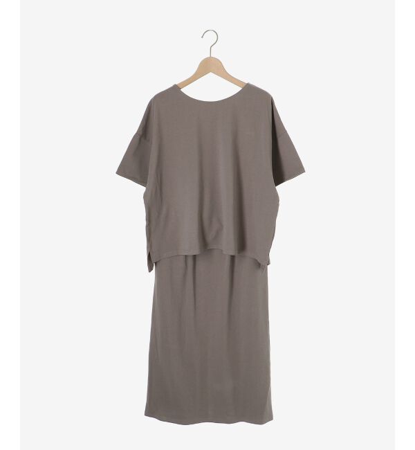  「MVS天竺プルオーバー&times;スカートセット」|ワンピース|