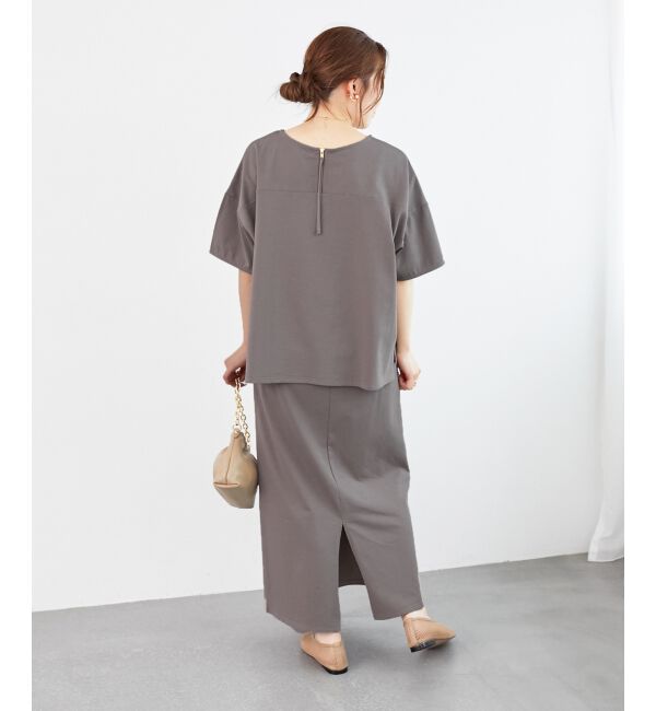  「MVS天竺プルオーバー&times;スカートセット」|ワンピース|