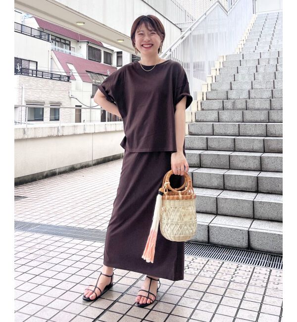  「MVS天竺プルオーバー&times;スカートセット」|ワンピース|