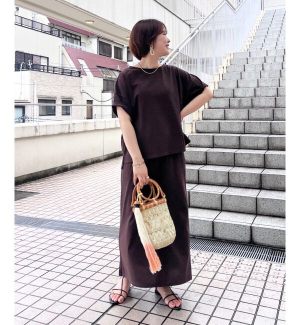  「MVS天竺プルオーバー&times;スカートセット」|ワンピース|