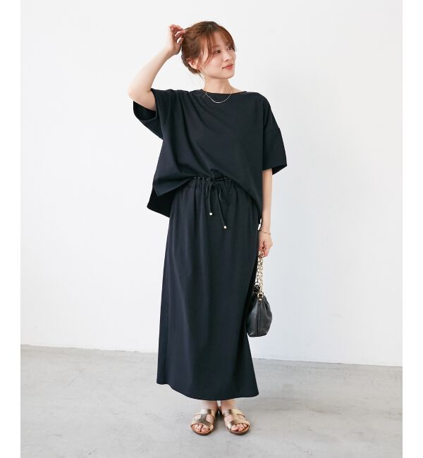  「MVS天竺プルオーバー&times;スカートセット」|ワンピース|