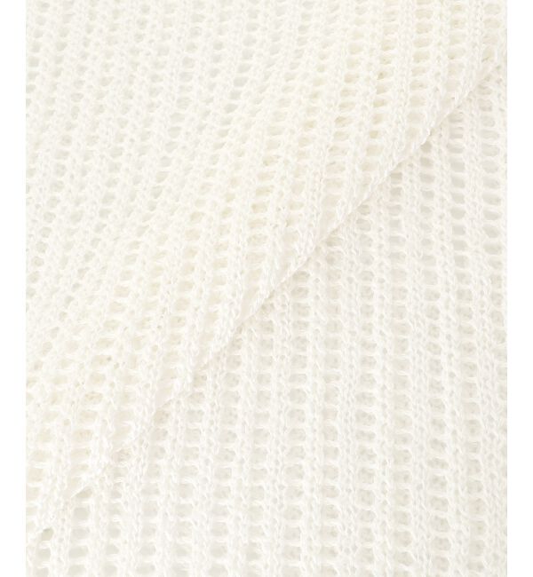  「ハシゴ調透かし柄ホールガーメントニット」|ニット・セーター|