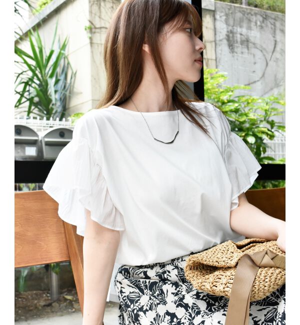  「コットンシルケットコンビカットプルオーバー」|プルオーバー|