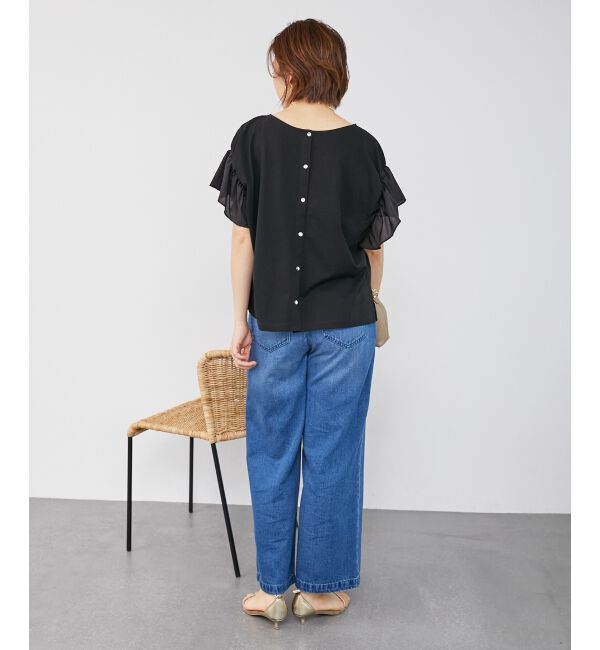  「コットンシルケットコンビカットプルオーバー」|プルオーバー|