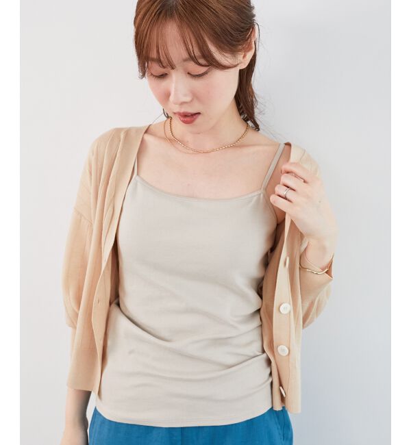  「CICA加工カップツキキャミ」|キャミソール|