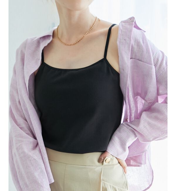  「CICA加工カップツキキャミ」|キャミソール|