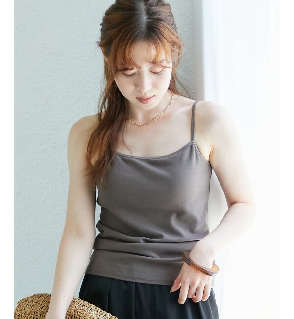  「CICA加工カップツキキャミ」|キャミソール|