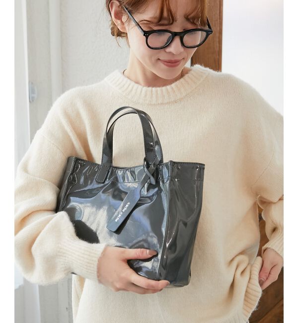  「エナメルトートバッグS」|トートバッグ|