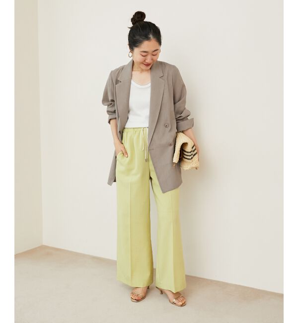  「《WEB限定アイテム》ラインボーダーペーパートートバッグ」|トートバッグ|