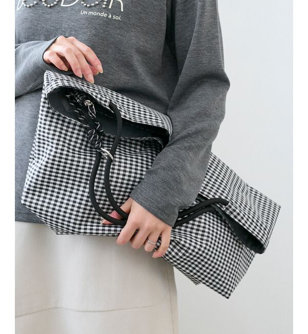  「【撥水】ナイロンパッカブルトート」|トートバッグ|ブラック柄