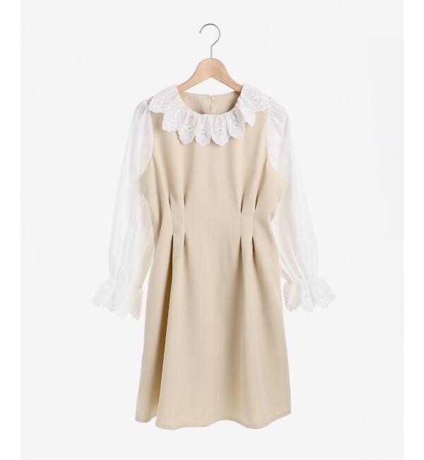 MAJESTICLEGON「ガーリークラシックミニワンピ」|ワンピース|